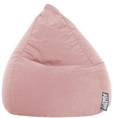 SITTING POINT only by MAGMA BeanBag Easy L Indoor Sitzsack, Lounge Sitzkissen, 70x90cm, Made in Germany, Waschbar, Sessel für Kinder & Erwachsene, altrose