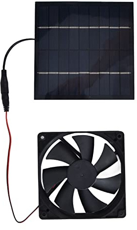 Solar Abluftventilator 10W Kit Wasserdichtes Lüftungssystem mit 3000 U/min für Hühnerstall Gewächshaus Hausgebrauch Solarventilator-Set