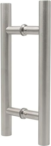 HACSYP Kommerzieller Türgriff, Badezimmer-Türgriff, Edelstahl-Push-Pull-Türgriff, robuster Schiebetürgriff for Scheune, moderner Türgriff (Size : L:60cm(23.6in)/36cm(14.1in))