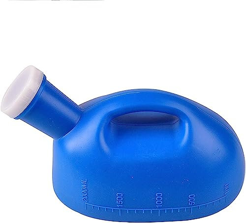 Männliche Urinalflasche, Camping-Toilette, Urinflasche, 2000 ml männliches Urinal, tragbare Herren-Töpfchen-Pipi-Flaschen-Sammler-Reisetoilette (Farbe: Gold) (Farbe: Gold) (Farbe: Beige) ( Color : Bei