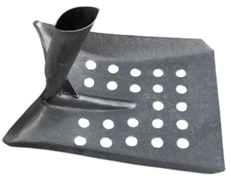 Pelle de Nettoyage à Tête Plate en Métal Noir, Robuste, Légère