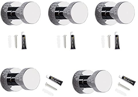 Kleiderhaken, Wandaufhänger, Mehrzweckhaken, selbstklebende Wandhaken aus Messing, klein, strapazierfähig, zum Aufkleben an der Tür, für Badezimmer, Handtücher, Schränke, selbstklebender Haken in