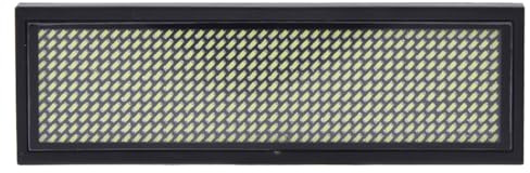 Lauftextanzeige mit LED-Namensschild, 240-mAh-Akku, Alle Sprachen, ABS-Material (WHITE)