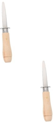 Cabilock 2 Stk Konsummesser küchenwerkzeug easy putz Austernzange oyster knife Austernbrecher Austernschäler Muschelöffner Grill-Kits Austernschneider Austernschälschneider Rostfreier Stahl