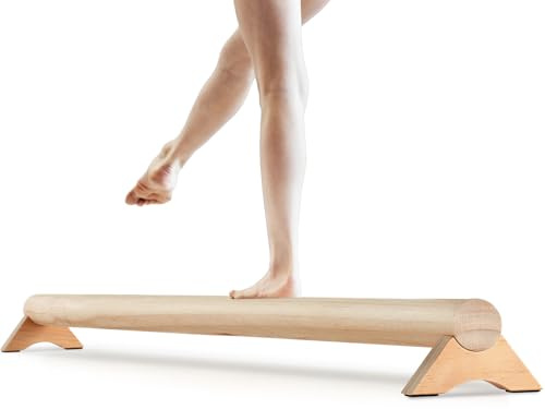 Silipull 40 Inches Beech Wood Balance Beam for Home Use Sensory Wood Gymnastics Beam for all ages to Enhance Balance, Ankle Foot Strength, Flexibility and Plantar Fasciitis Relief