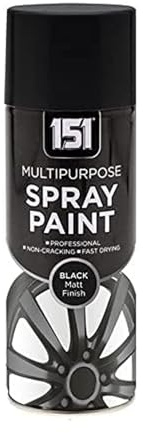 SDMAX Black Matt Spray Paint For Wood, Plastic And Metal, Non-Cracking, Fast Drying, Durable Construction, Portable And Lightweight, Matte Finish, Multipurpose Use, 400ml (1PCS)