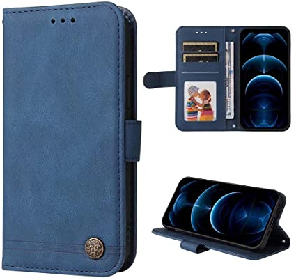 SEAHAI Hülle für Honor Magic 7 Pro 5G Handyhülle, Flip PU Brieftasche Schutzhülle mit Ständer/Kartenfach/Magnetisch Stoßfeste Lederhülle Ultra-dünn Klapphülle - Blau