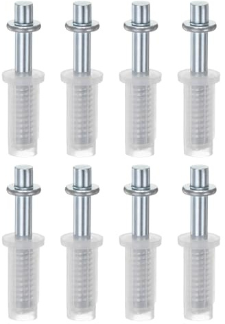 M METERXITY 8-Pack Hardware Pour Porte Pliante, Kit De Réparation Pivot Supérieur Pour Porte Pliante Pièces De Rechange Hardware Pour Armoire Coulissante