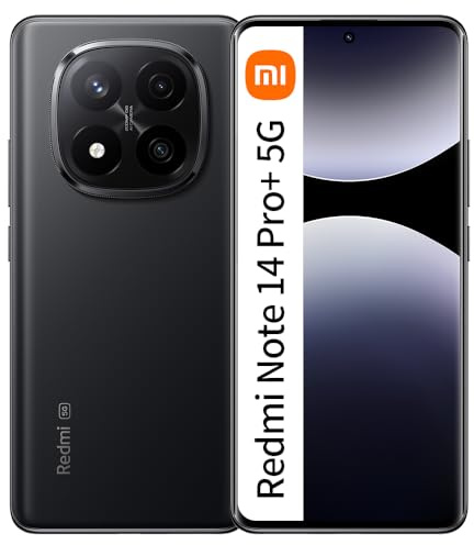 Xiaomi Redmi Note 14 Pro+ 5G Smartphone, 12 GB RAM, 512 GB almacenamiento, cámara AI 200 MP, 6.6 pulgadas, IP68, HyperCharge 120 W, SIM única, refrigeración