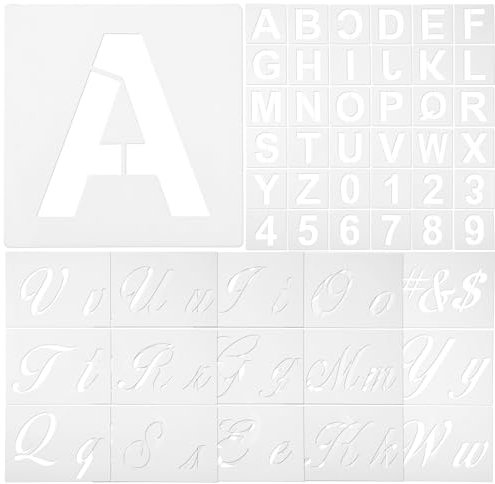 KONTONTY Buchstabenschablonen Zum Bemalen Zahlenschablone Für Scrapbooking Alphabetschablonen Und Malschablonen Zeichenvorlagen Für Diy-kunstprojekte