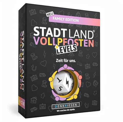 DENKRIESEN - Stadt Land Vollpfosten® Family Edition - Zeit für Uns. | Levels: Zeit für Uns.