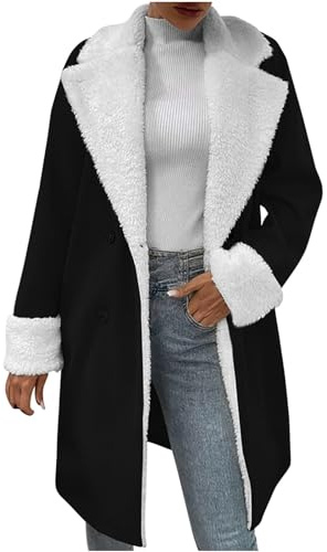 Trenchcoats für Damen, Wintermantel, Kunstwildleder, Lammfellmantel, Thermo-Sherpa-Fleece, gefüttert, lange Erbsenmäntel, warme Oberbekleidung, Schaffell, Schnalle, Jacken, lässiger Parka, dicker