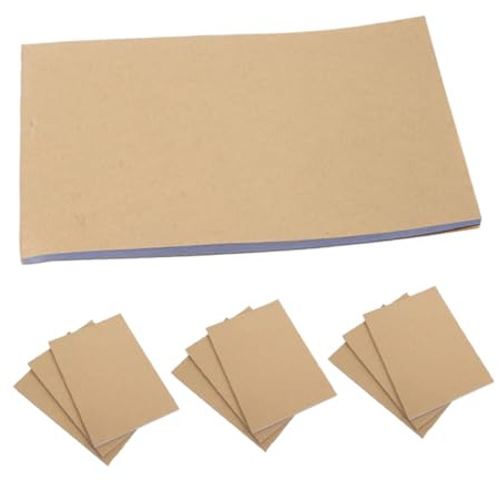 Sewroro 10stücke Kraftpapier Notizbuch Blanko Unliniert Leere Notizblöcke für Erwachsene Memo und Rechnungsblock Kontobuch Braune ohne Kohlepapier
