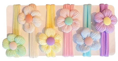 Haargummis für kleine Mädchen – 6 Stück Baby-Haargummi | dicker, lockiger Pferdeschwanz-Halter, Zubehör, Werkzeug für Kleinkinder, Kinder, Teenager, tägliche Mode