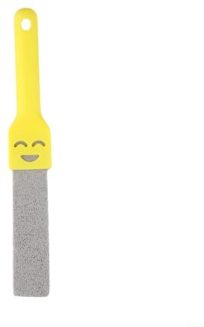 Natürlicher Bimsstein Toilettenreiniger mit Griff zum Entfernen von Badezimmerrost, gelben Flecken und Kalk, geeignet für mehrere Badezimmeroberflächen (Gelb)