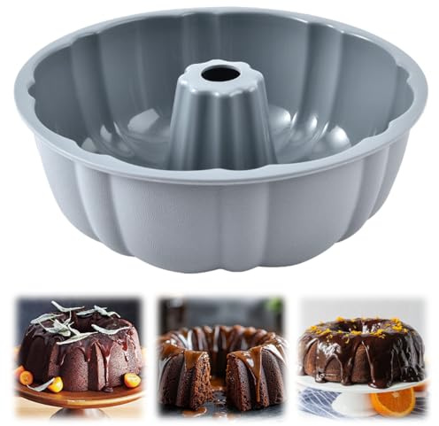 Varenzya Gugelhupfform silikon, Gugelhupfform, 25 cm, bakform, gugelhupf, silikonbakform, gugelhupfform, stor, kakform, gugelhupff, för tårtor, gudmat