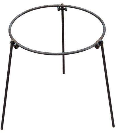 perfk Trépied de, Support de Cuisson Pliable pour, Grille-casseroles et poêles, idéal pour Le Camping, la randonnée, Le Barbecue et, Bague Simple de 34