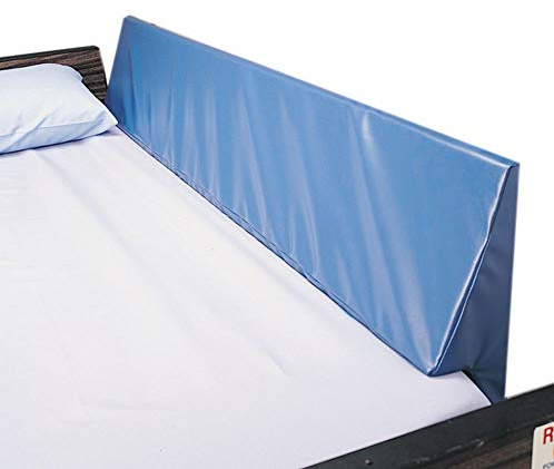 Skil-Care Vinyl Bed Rail Wedge Pad, Half Rail, 35 L - High Density Foam, Protects Against Entrapment & Bruising, Easy to Clean Vinyl, Wipe Clean, 401236