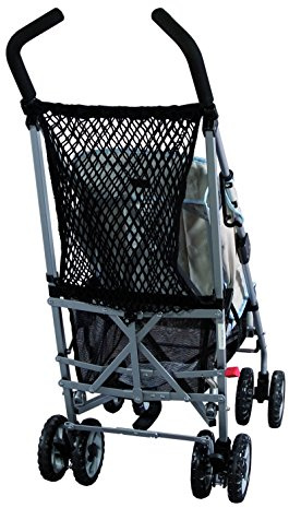 sunnybaby 19267 - Einkaufsnetz, Universalnetz für Kinderwagen & Buggys | mit Schnellverschluss - Farbe: SCHWARZ | Qualität: MADE in GERMANY