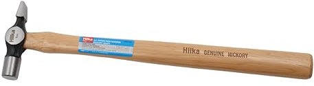 Hilka 54201704 113 ml Pro Craft Hickory Shaft Cross Pein Hammer, Silver