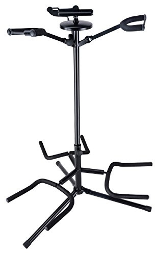 Soundsation Unisex-Adult SGS-220-BK Guitar Stand, Black, One Size