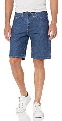 Wrangler Men's Big-Tall Authentics Classic Five-Pocket Jean Short, Stonewash Dark, 46
