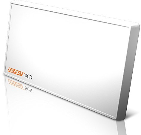 Selfsat, antenna piatta H21D-SCR con 2 Legacy e 1 uscita SCR, bianca