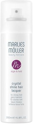 Marlies Möller Crystal Shine Hair Lacquer 200 ml - Laque pour cheveux au cristal de roche - Assure brillance & tenue longue durée - Avec vitamine E & filtre UV - Pour tous types de cheveux