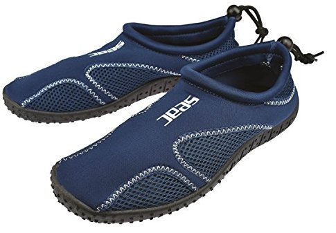Seac Sand, Chaussures aquatiques , séchage rapide, chaussures pour piscine et plage, adultes et enfants, Blanc/Bleu, 35 EU