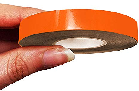 4R Quattroerre.it 10501 Trim Stripes Bandes Adhésives pour Voitures, Orange KTM, 10 mm x 10 MT