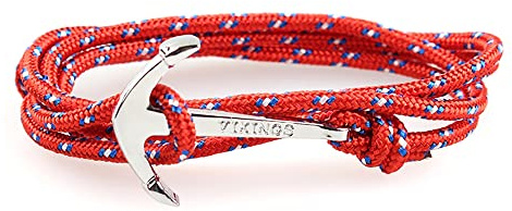 ZENSE - Verstellbares Marineanker-Kordelarmband