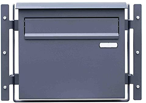 Zaundirekt Zaunbriefkasten Grande in Feinstruktur matt - RAL 7016 anthrazit Briefkasten Durchwurfbriefkasten