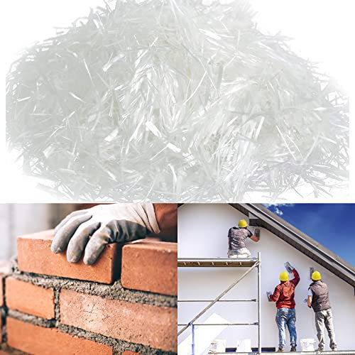 900 g Fibre de polypropylène, fibres de polyfibres de 12 mm pour mortier en béton, plâtre, fibres de polymère, renforcement, résistance aux fissures,