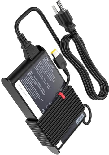 135W AC Charger Compatible with Lenovo ThinkPad X1 Extreme Gen 1 2 3 4 5 W540 W541 T440 T440S T440P T470P T540p T15p Ideapad Yoga Y50-70 Y50-80 Y50p Y50p-70 Y50c Laptop Power Supply Adapter