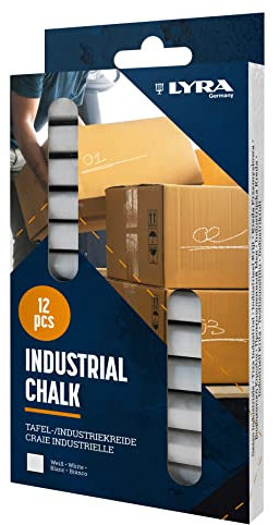 LYRA Industriekreide/Tafelkreide, weiß, Schachtel mit 12 Kreiden
