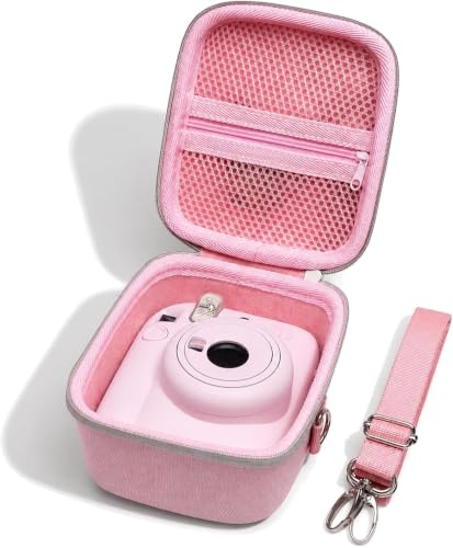 XANAD Hard Camera Case for Instax Mini 13/12/11/41/40/ EVO | Shockproof Protective Cover, Scratch Resistant Camera Storage Bag with Shoulder Strap