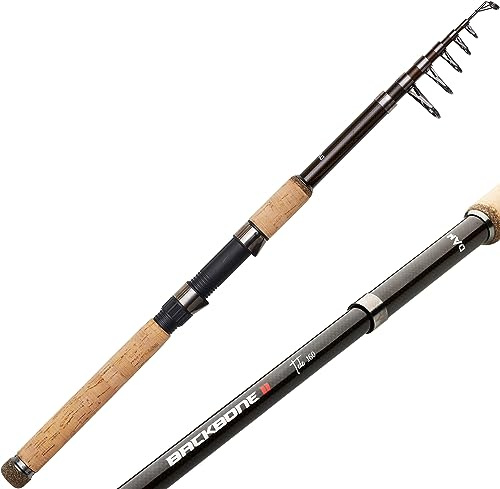 DAM Backbone II Tele, Angelruten, Spinnruten, Allround-Angeln, Unisex, Schwarz, 2.7m | 50-100g