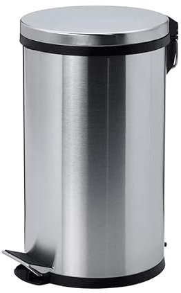 SHOBI Pattumiera a Pedale da Bagno in Acciaio Inox, Cestino da Camera con Chiusura Soft e Cestino Removibile, Ideale per Strutture Ricettive hotel e b&b (1, 5 Litri)