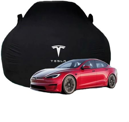 Autoplanen Autoabdeckung Outdoor für Tesla Model 3 Highland 2024 All Weather UV Atmungsaktiv Garagen Exterior Außenzubehör,Blackstyle