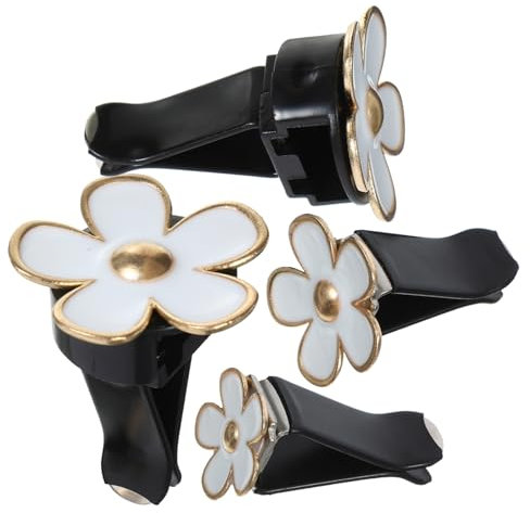 PAMINGONO 4stücke Teiliges Auto Lüftungsclips Blumen Design Süße Clips Für Auto-innenraum Dekoration Kompakt Und Langlebig Passend Für Fahrzeugtypen Sorgt Für Frischen Duft