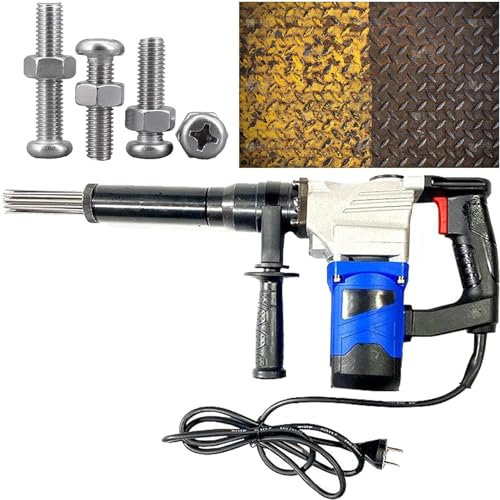 Electric rust removal gun 1100W High Power Industrial Grade - Handheld Needle Scaler for Rust Removal - Electric Jet Chisels for Derusting