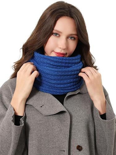 DonDon Schal Damen Winter Winterschal Strickschal Loop Schal Schlauchschal