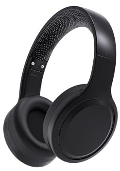 YOYOTUNE Kids Bluetooth Headphones,Portable Wireless Headphones for Kids,Bluetooth 5.1,Bluetooth Headset with Mic,Stereo Sound,Foldable Over-Ear Headset for Child/School/iPad/Tablet (Black)