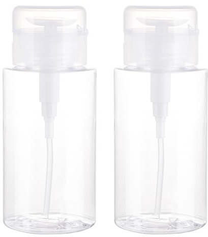 Dispensadores de Bomba Removedor, 2 Piezas 200ml Dispensador Quitaesmalte Esmalte, Dispensador Acetona para Uñas