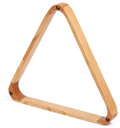 Stradivari Billard Dreieck Classic | Mit Metallgleitern, tuchschonend | Für Poolkugeln ø 57,2 mm | Holzoptik | Triangel Zubehör für Billardtisch | Robust, langlebig
