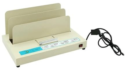 KOROBIE Bindemaschine, Fully Automatic Contract Text Hot Melt Binding Machine Envelope Bid Financial Voucher Binding Machine Adhesive Binding Machine Für Projekte zu Hause oder im kleinen Büro