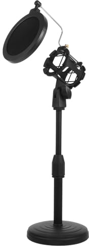 ERINGOGO Microfono Regolabile per Tavolo Base Pesante Asta Stabilizzatrice per Microfono a Condensatore Accessorio per Streaming Live