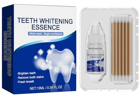 KOAHDE Tooth Whitening Essence,Whitening Tooth Paint & Polishing Powder Kit,Teeth Cleaning Serum for Tooth Polish,Professional Stain Remover for Coffee,10ML