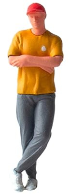 KiBcsLic Set di Figure Umane in Miniatura Realizzate in Resina per Modellismo Ferroviario Architettura Giardino Fatato Diorama Adatto per Decorazione Casa Sce, Style B