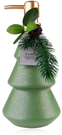 Seifenspender Tannenbaum WINTER SPA im Pumpspender aus Glas - Handseife Weihnachten, Flüssigseife im Pumpspender, Seife Winter Duft